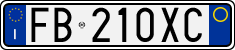 License plate of Italy, Cars (1994 year series)