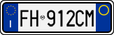 License plate of Italy, Cars (1994 year series)