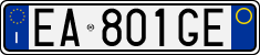 License plate of Italy, Cars (1994 year series)