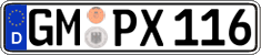 German license plate, Regular plates
