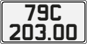 License plate of Vietnam, Cars