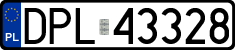 License plates of Poland, Regular car plates