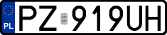 License plates of Poland, Regular car plates