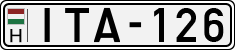 license plates of Hungary, Cars (1990)