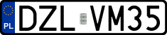 License plates of Poland, Regular car plates