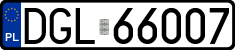 License plates of Poland, Regular car plates