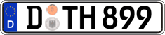 German license plate, Regular plates