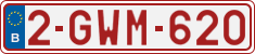 License plate of Belgium, Regular plates (2010)