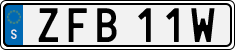 License plate of Sweden, Regular plates