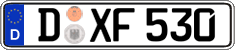 German license plate, Regular plates