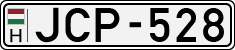 license plates of Hungary, Cars (1990)