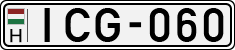 license plates of Hungary, Cars (1990)