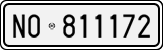 License plate of Italy, Cars (1927 year series)