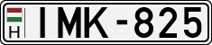 license plates of Hungary, Cars (1990)