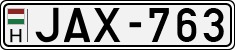 license plates of Hungary, Cars (1990)