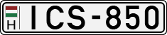 license plates of Hungary, Cars (1990)