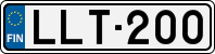 License plate of Finland, Cars