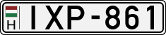 license plates of Hungary, Cars (1990)