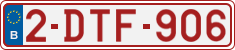 License plate of Belgium, Regular plates (2010)