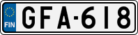 License plate of Finland, Cars