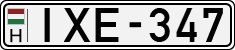license plates of Hungary, Cars (1990)