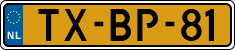License plate of the Netherlands, Cars