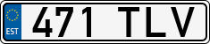 License plate of Estonia, Regular car plates