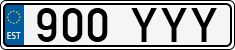 License plate of Estonia, Regular car plates