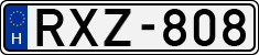 license plates of Hungary, Cars (1990)
