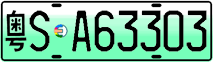 License plate of China, Electric vehicles