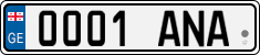 License plate of Georgia, Vanity Plates
