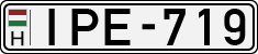license plates of Hungary, Cars (1990)