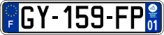 French license plate, SIV (ordinary)