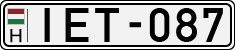 license plates of Hungary, Cars (1990)