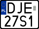 License plates of Poland, Regular car plates