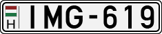 license plates of Hungary, Cars (1990)