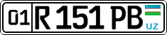 License plate of Uzbekistan, Private owners