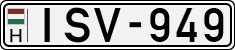 license plates of Hungary, Cars (1990)