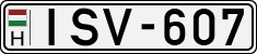 license plates of Hungary, Cars (1990)