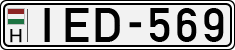 license plates of Hungary, Cars (1990)