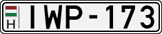license plates of Hungary, Cars (1990)