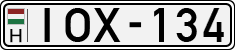 license plates of Hungary, Cars (1990)