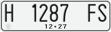 License plate of Indonesia, Regular plates
