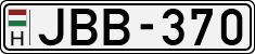 license plates of Hungary, Cars (1990)