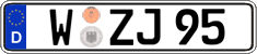 German license plate, Regular plates