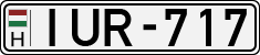license plates of Hungary, Cars (1990)