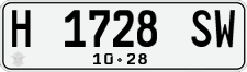License plate of Indonesia, Regular plates