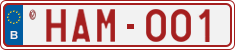 License plate of Belgium, Vanity Plates (2014)