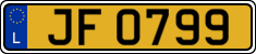 License plate of Luxembourg, 2003 year system