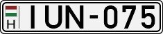 license plates of Hungary, Cars (1990)